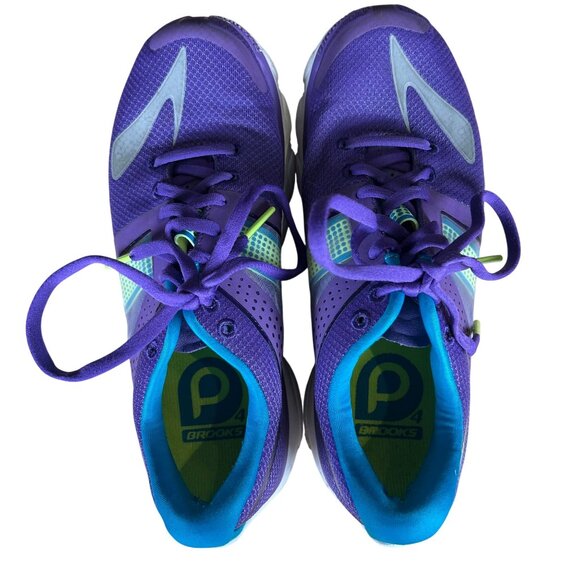 Brooks PureFlow 4 Running Shoes Women's Size 7.5 Purple, Blue & White in EUC! - Picture 4 of 8